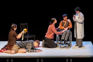 The performance "The Liberation of Skopje" at the 2026 Transgenerations Festival of Youth Creativity.