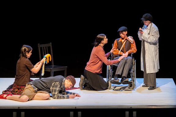 The performance "The Liberation of Skopje" at the 2026 Transgenerations Festival of Youth Creativity.