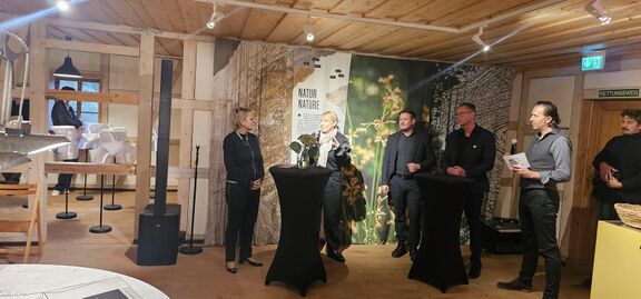 The opening of the 2025 exhibition "Made in:Future Legacies" in Schneeberg in the presence of the minister of culture and tourism of Saxony, Barbara Klepsch.