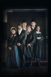 Ivo Svetina's play <i>ABC oder KRIEG, quasi una fantasia</i> directed by <!--LINK'" 0:145-->, set in the 1830s in Vienna, a meeting place of literary personalities <!--LINK'" 0:146-->, <!--LINK'" 0:147-->, <!--LINK'" 0:148-->, Vuk Karadžić. Production: <!--LINK'" 0:149-->, <!--LINK'" 0:150-->, <!--LINK'" 0:151-->, and Opera & Theatre Madlenianum, Belgrade, 2015. From left to right: <!--LINK'" 0:152-->, <!--LINK'" 0:153-->, <!--LINK'" 0:154-->, Ivan Bakjarev, <!--LINK'" 0:155-->, <!--LINK'" 0:156-->