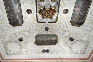 Ceiling of the tower hall at the <i>Grm Castle</i> in Novo Mesto, <!--LINK'" 0:80-->