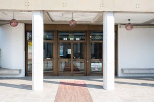 Entrance to <!--LINK'" 0:265-->, an important center and crossroads of Slovenian, Italian and Friulian culture in the Goriška region.