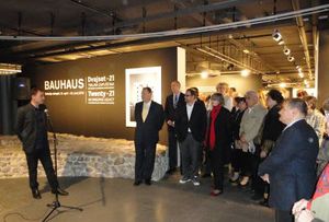 <!--LINK'" 0:151-->, opening of the exhibition <i>Bauhaus twenty-21</i> in <!--LINK'" 0:152-->, 2010