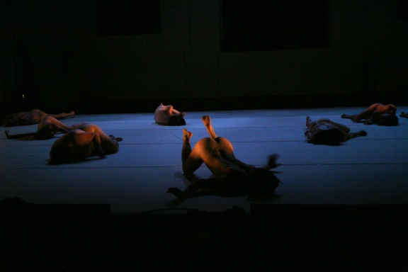 Press image for Bare Naked Souls, by Dave St-Pierre. Performed at Stara Elektrarna - Old Power Station during Exodos International Festival of Contemporary Performing Arts, 2010