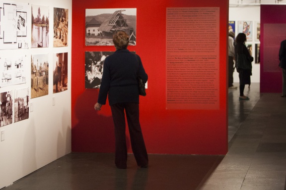 Niko Matul : production design : film retrospective and exhibition exhibition opening, organised by Slovenian Cinematheque and JakopiÄ Gallery