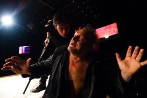 Sarah Kane's <i>Blasted</i> [Razdejani], directed by <!--LINK'" 0:195-->, <!--LINK'" 0:196-->, 2008
