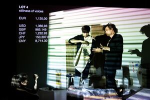 Lea Kukovič's project <i>FORSALE</i>, a conceptual artwork radicalizing the economics of theatre and providing an answer to the question of the value of theatre performances today, <!--LINK'" 0:14-->, 2021. Author: Nada Žgank