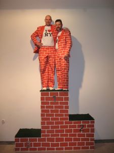 <i>The Winner's Podium</i>, an installation that won first prize in <!--LINK'" 0:206--> competition, by artists <!--LINK'" 0:207--> and <!--LINK'" 0:208-->, working as <!--LINK'" 0:209--> [White ice cream], 2011