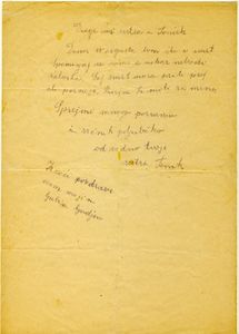 One of a collection of moving farewell letter's from WWII prisoners of war who had learned they would be executed, <!--LINK'" 0:232-->, known as <i>The old pot</i>, <!--LINK'" 0:233-->, 1942