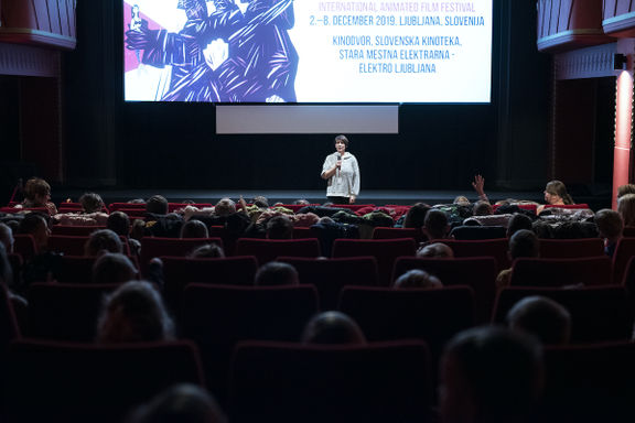 Elephant programme for children at Kinodvor Cinema, Animateka International Animated Film Festival, 2019.