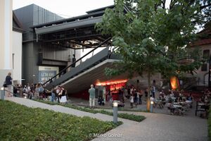 The auditorium of the Maribor Puppet Theatre as a summertime venue for the <!--LINK'" 0:587-->, 2017
