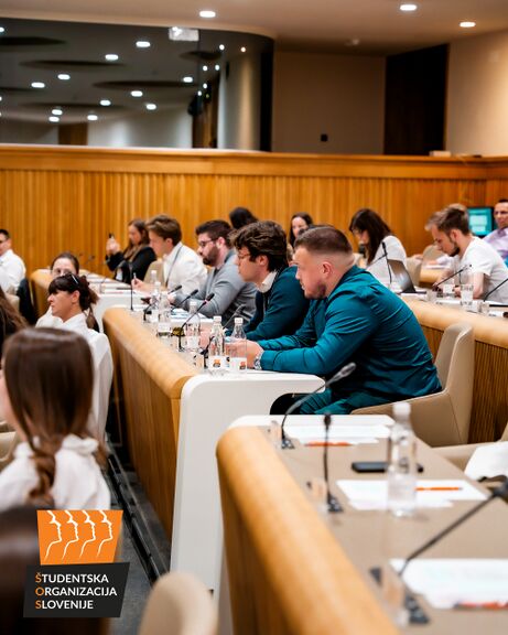 A discussion on the situation of students in Slovenia, 2025.