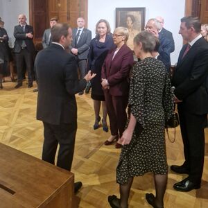 The exhibition "The World in Colours. Slovenian Painting 1848–1918" was presented in 2025 at the Lower Belvedere in Vienna, co-organized by the <!--LINK'" 0:26--> and supported by <!--LINK'" 0:27-->. The opening of the largest showcase of historic Slovenian art in Vienna to date was attended by  <!--LINK'" 0:28-->, President of the Republic of Slovenia.