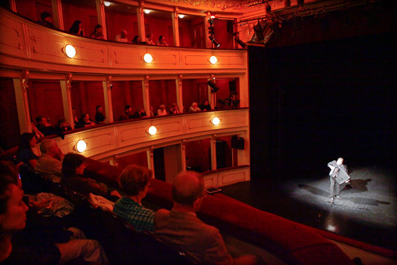 Accordion player Richard Galliano performing Gallianissimo in the Slovene National Theatre Maribor at the Maribor Festival, 2010