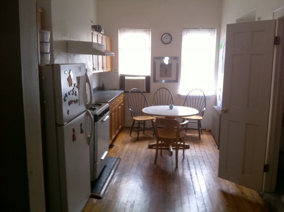 The kitchen in the Slovene Arts and Culture Residency in New York