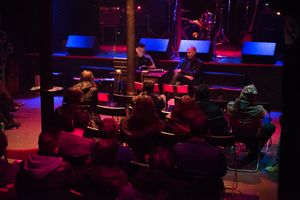 From station to station, Esad Babačić and Brane Zorman performing at <!--LINK'" 0:624-->, VIVA PUNK, VIVA RŠ!, 2017.