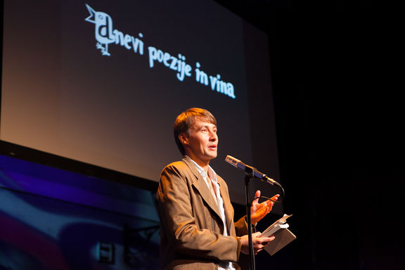 AleÅ¡ Å teger, art director of Days of Poetry and Wine Festival, 2014