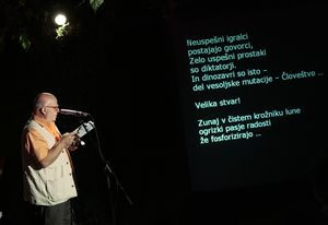 Rumen Leonidov, Bulgarian author readings at the <!--LINK'" 0:62--> in Medana, 2009