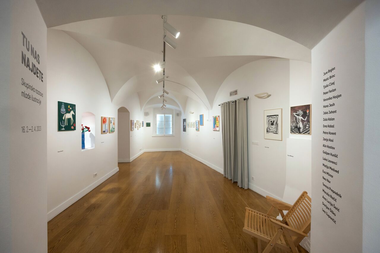File:Center of Illustration 2023 group exhibition here you find us Photo Nada Zgank.jpg