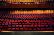 The spacious auditoruium of the main hall at Kosovel Culture House Sežana can accommodate up to 437 people, 2014