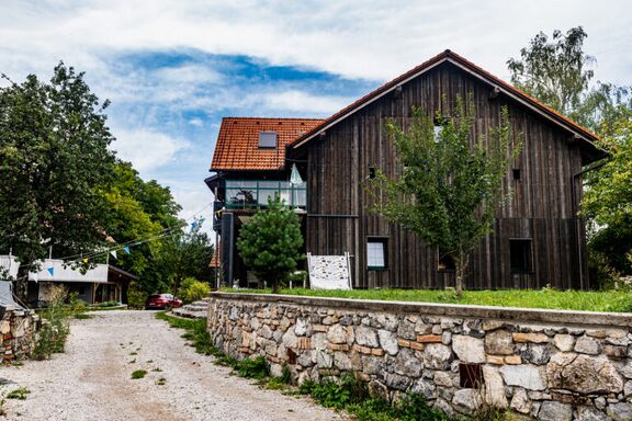 The big house at the Krušče Creative Artist Center.