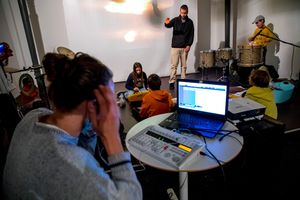 In 2020, the <!--LINK'" 0:1--> introduced a family programme encompassing screenings and workshop for children in Nova Gorica. A sonorisation workshop for kids by Luka Carlevaris in 2020.