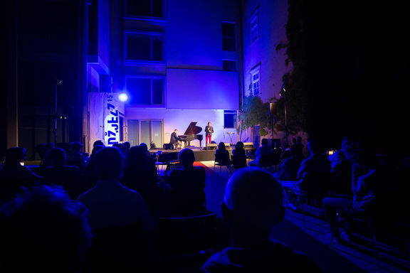 Wojciech Myrczek & Paweł Tomaszewski from Poland, performing at Džjezz Festival, 2015