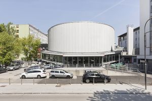 The back entrance to <!--LINK'" 0:163-->. Back when Kino Šiška was a cinema, this was where you left the auditorium after the movie ended, 2017.