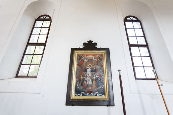 Interior of Church of St Pancras, Stari trg near Slovenj Gradec, 2019.