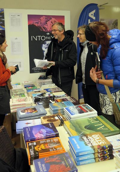 The traditional book fair at BOFF Bovec Outdoor Film Festival, 2014.