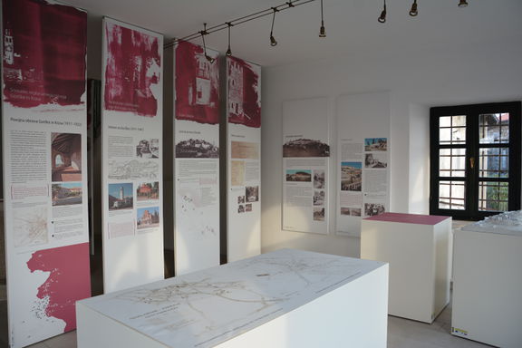 The exhibition about Maks Fabiani at Štanjel Castle, where the archive is housed, 2011