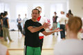 Improvisation specialist, dancer choreographer and educator David Zambrano (Venezuela/ Netherlands) leads a dance workshop as part of <!--LINK'" 0:1035-->'s education programme, 2009