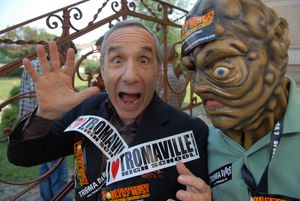 Lloyd Kaufman creator of <i>The Toxic Avenger</i> with film mascot at the <!--LINK'" 0:225--> 2007