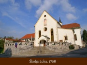 Capuchin Monastery, Škofja Loka, home of the Monastery Archives and Library. In 2006 the monastery celebrated its 300th anniversary