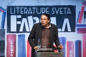 Philosopher Robert Pfaller's lecture <i>White Lies, Black Truths</i> at the  <!--LINK'" 0:699-->, 2015