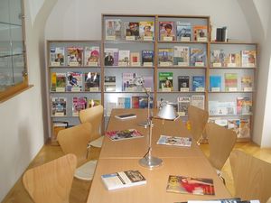 <!--LINK'" 0:47--> reading room and magazine collection, 2008