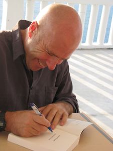 Guest author, Australian writer Richard Flanagan in Trieste, <!--LINK'" 0:313-->, 2010