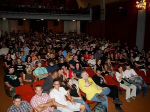 The premiere screening of Slovenian film <i>Korpus Krispi</i> directed by <!--LINK'" 0:939-->, at the <!--LINK'" 0:940--> 2009