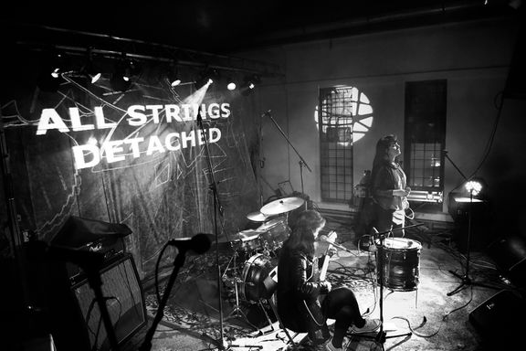 All Strings Detached performing at Rdeča ostriga Club, In Memoriam Prof. Peter Hafner Festival, 2016.