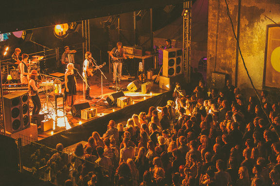 Čedahuči on stage of UD Festival, 2016