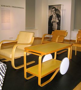 <i>Timeless Expressions</i>, exhibition by Finnish architect Alvar Aalto, held at <!--LINK'" 0:217-->, 2010