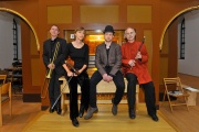 Stefan Legée, sackbut, Christine Moran, violin, Hadrien Jourdan, organ, and William Dongois, cornetto and the direction of the Le Concert Brisé ensemble, at the Church of the Annuntiation in Velesovo where they performed at the Radovljica Festival 2010