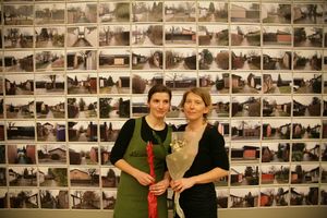 <!--LINK'" 0:1--> and <!--LINK'" 0:2-->, the curators of the <i>AT HOME: Architects France and Marta Ivanšek</i> exhibition at <!--LINK'" 0:3-->, 2010