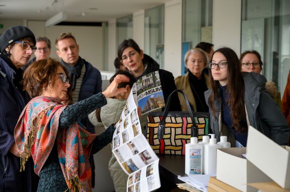 Guided tour of the Museum of Modern Art Ljubljana, organised by Open House Slovenia Festival, Ljubljana 2023.