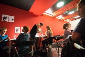 Animation workshop with Aardman animator <!--LINK'" 0:676--> at <!--LINK'" 0:677-->, 2018.