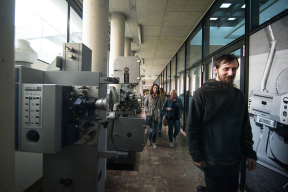 Interior of Slovenian Cinematheque Film Archive Department, 2018.