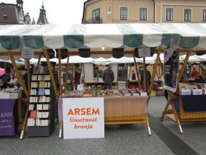 <!--LINK'" 0:400--> stand at the <!--LINK'" 0:401-->, Ljubljana, 2012