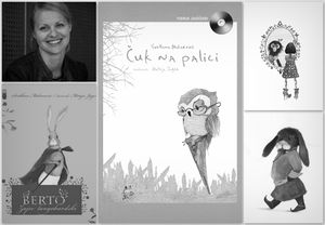 A collage for the exhibition of <!--LINK'" 0:94-->'s illustrations for <!--LINK'" 0:95-->'s literary works, organised by <!--LINK'" 0:96--> at the <i>House of Sun</i> gallery in Logatec, 2013