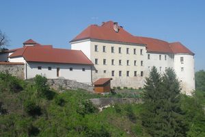 The Metlika Commandery, a one-time residence of the knights of the Teutonic Order, now an old people's home. It was built in the early 14th century.