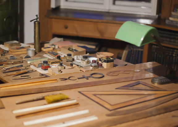 Plečnik Collection, some objects from the master's studio, 2011.